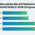 belastingtarief vakantiegeld inkomstenbelasting schijven 2026 percentage