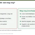 Overzicht: menthol sigaretten, klik sigaretten en mint vapes verboden; mentholballetjes, klikhulzen en druppels mogen nog